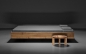 Preview: orig. POOL I Modernes Design Bett 140x200 aus Massivholz